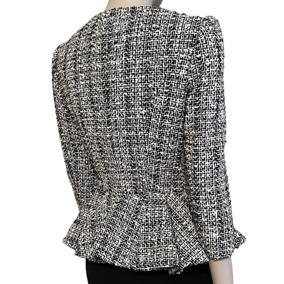 Alexander McQueen Tweed Peplum Blazer - Picture 3 of 14